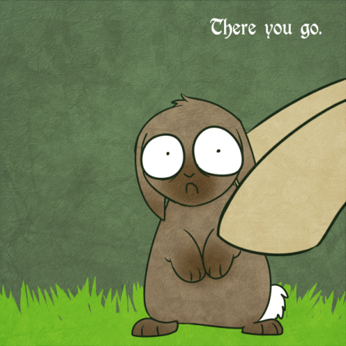tantamount-time-turner:  Well, morning is off to a good start.  o.o;; Poor bunny @@;