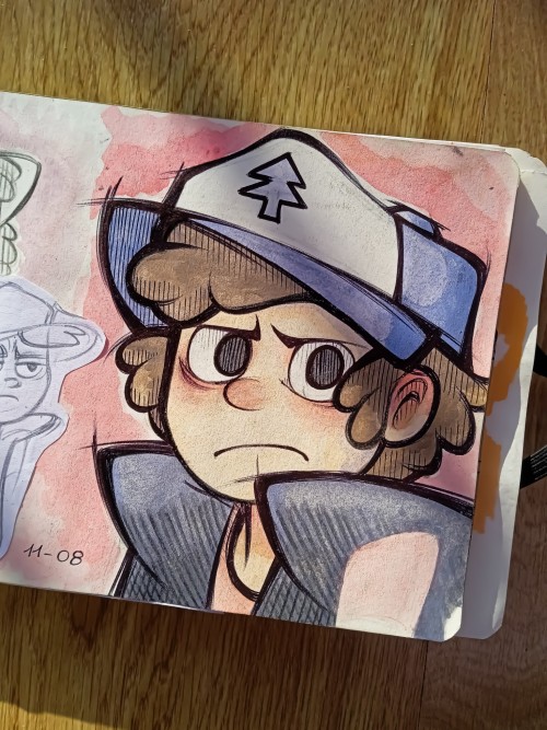Dipper From Last Sketchbook, Unfinished As Always 
