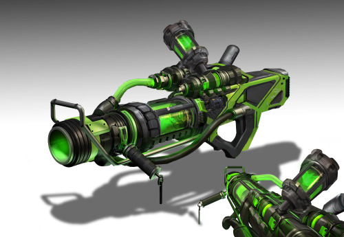 some weapon concepts done for Unreal Tournament