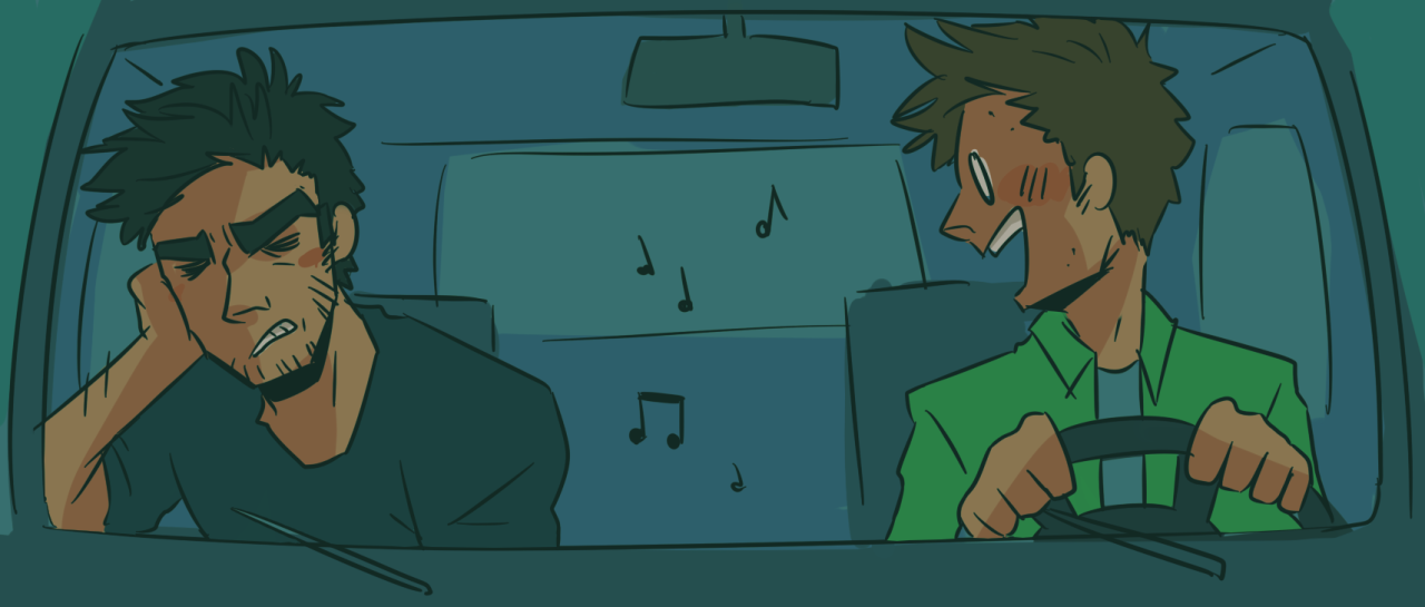 torakodragon:  &ldquo;WALKIN’ FASTFACES PAST AND I’M-“&quot;SHUT UP&rdquo;