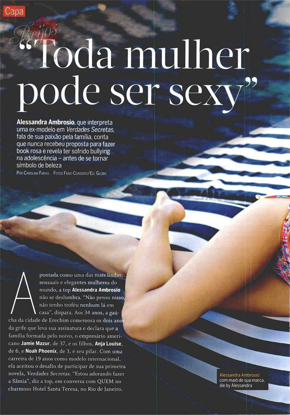 alessandrasbeijos:  Alessandra Ambrosio for Revista QUEM - August 2015