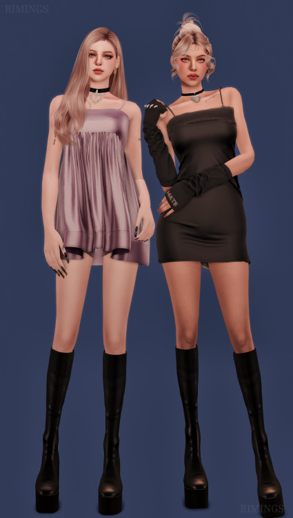 [RIMINGS] LE SSERAFIM - FEARLESS Outfit - FULL BODY 2 / NECKLACE 2- NEW MESH- ALL LODS- NORMAL MAP /