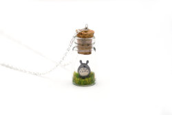 somethingmore999:  Totoro Bottle NecklaceDeer