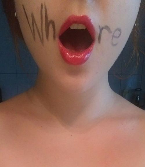 writing on face