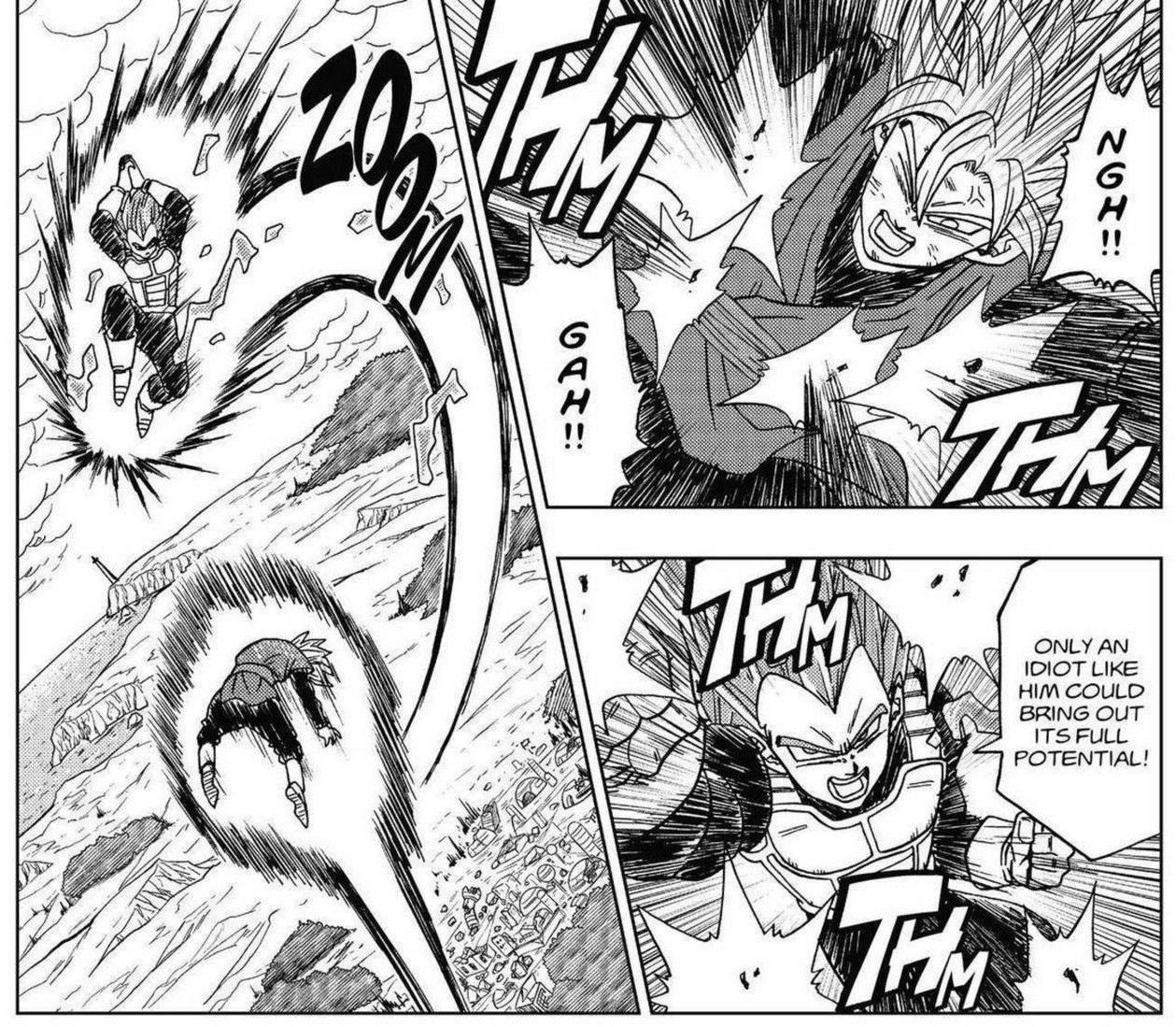 CHAPTER 93 - GOKU AND VEGETA FIGHT SERIOUSLY AND THE WINNER WAS 