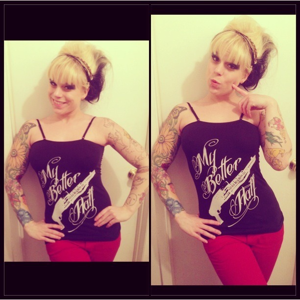 yourtoxicaddiction:  Rocking savage heathens apparel! 