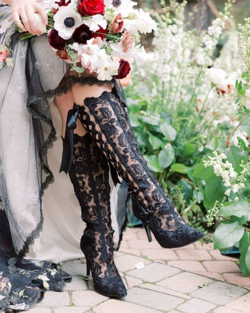 Jana Skorpen in House of Elliot Lace Boots 