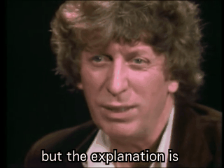 heartinmyheadphones:i can’t tell where tom baker ends and the 4th doctor begins. love it.