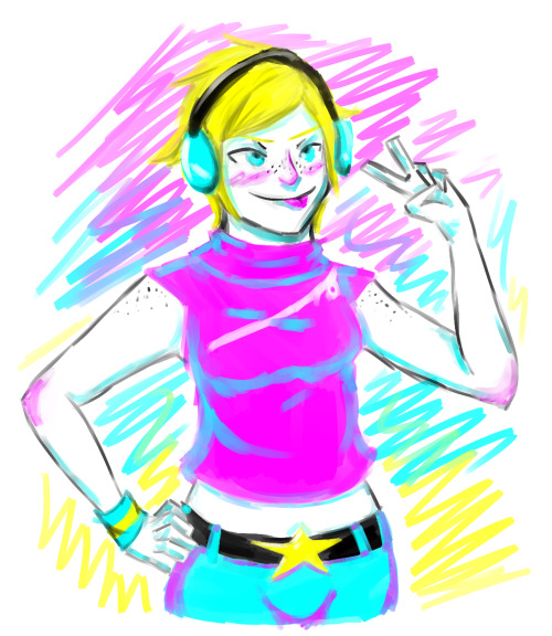 poster child, party girlHere&rsquo;s another Candy because I got a few new SAI brushes and this one 