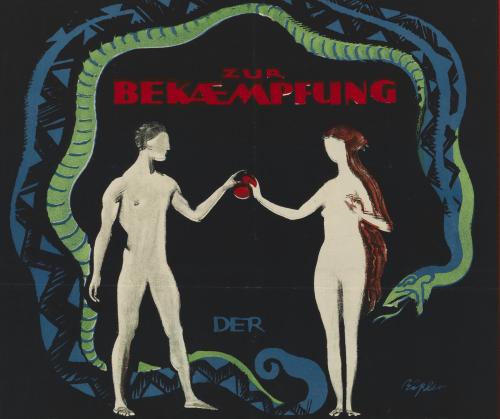 nemfrog:Poster for an exhibition on sexually transmitted diseases. 1920s. Hamburg, Germany.Wellcome 