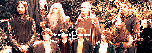 skywalhker:  &ldquo;Nine companions. So be it.You shall be the Fellowship of