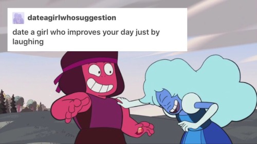 pinkdiamond:  rupphire + date a girl who suggestion