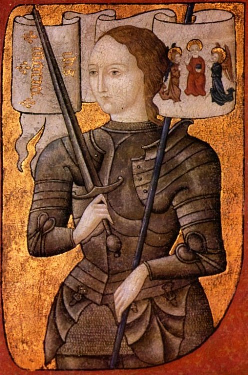 lovenaturelikebears: [crop] Joan of Arc, c. 1450, Illuminated manuscript on parchment,  Mus&eac