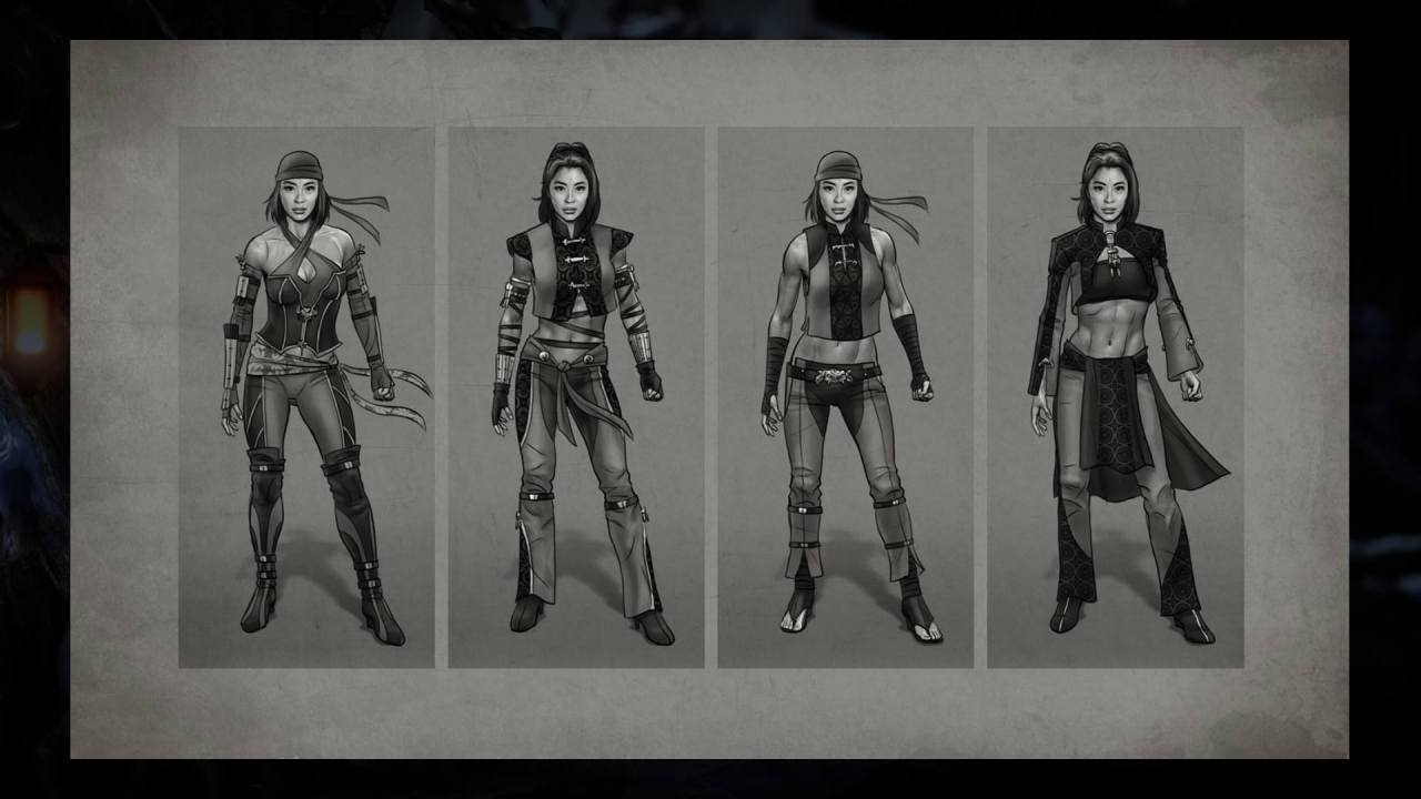 greatkunglao:  Female NPC characters concept arts from Krypt of Mortal Kombat X.