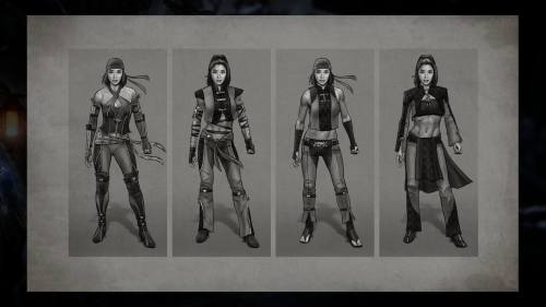 greatkunglao:  Female NPC characters concept arts from Krypt of Mortal Kombat X.