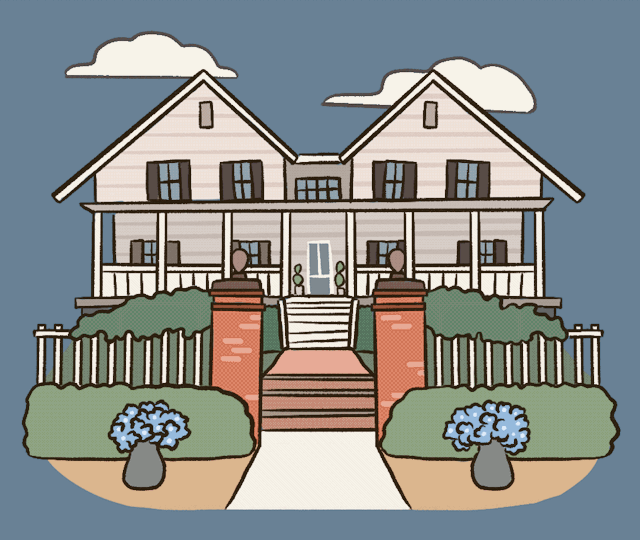 Adams family’s house!Commissioned work. #house illustration#carolynnyoe#cute drawing#simple animation#giphy sticker#handdrawn illustration#kawaii doodle