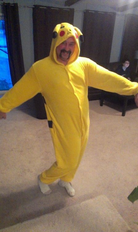 impalallama:  so my sister ordered a pikachu onesie and it’s fucking huge and my