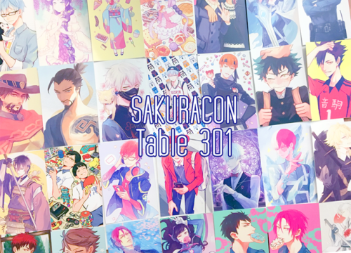 See you this weekend at Sakuracon! I will be at Table 301 near the wall on Level 1 with kinwamonster