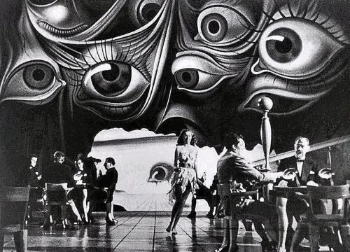 Porn danismm:Decor by Salvador Dali for the film photos