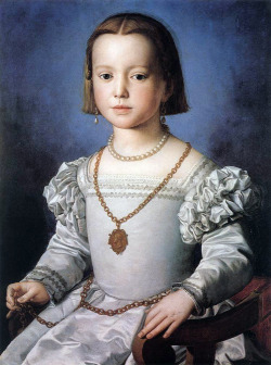 masterpiecedaily:  Agnolo Bronzino Bia de’ Medici 1542 