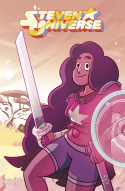 jcclave:  2015 - STEVEN UNIVERSE FANART - COVER DESIGNFanart of Stevonnie inside Lion’s mane, designed as a cover for the Steven Universe comics.