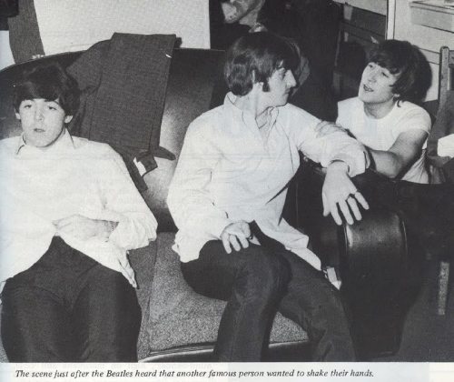 mrs-beatles:  mccartney-stole-my-rubber-soul:  looks like someone left their manners at the door…LENNON  dat neck porn tho 