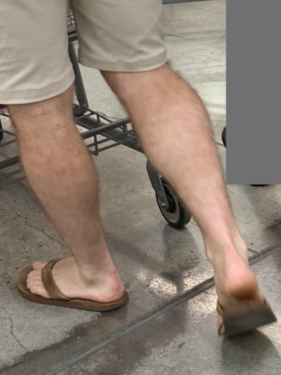 Candid Silver Flip Flop Feet