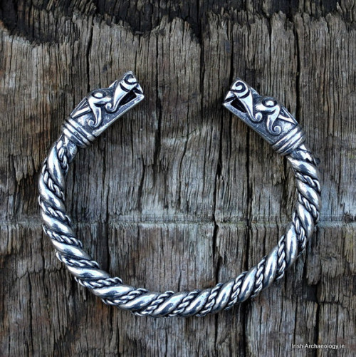 This chunky and heavy Viking bracelet is inspired by an armring from Gotland, Sweden that is circa 1