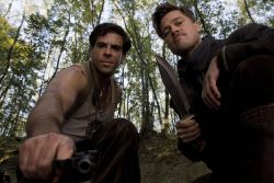 thegoodlifeyoyo:  Eli Roth &amp; Brad Pitt in “Inglorious Basterds” (2009) directed by Quentin Tarantino 