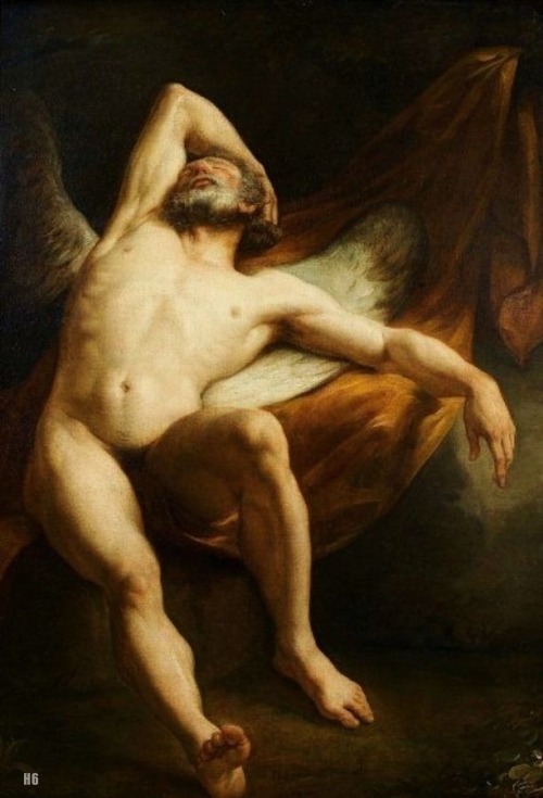 Time Asleep. 1760. circle of Louis Jean Francois Lagrenee. French 1725-1805. oil/canvas.  