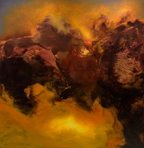 Cries &amp; Whispers, 60″ x 58″, oil on canvas, 2020, Samantha Keely Smith.+ detail 