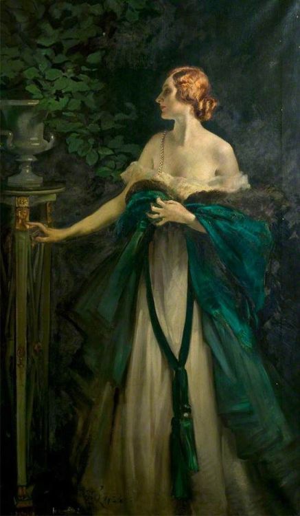 Portrait of a Lady in Green, William Bruce Ellis Ranken