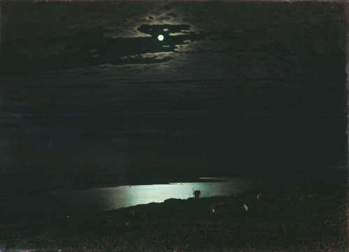 Sun and Moon over the Dnipro, Arkhip Kuindzhi (Ukrainian-Greek, 1842-1910)