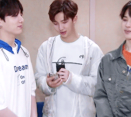Jungkook And Jimin Having A Moment While Namjoon Is Apologizing For Ripping Open Jungkooks Shirt During