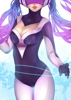 league-of-legends-sexy-girls:Dj Sona by Kiyouko 