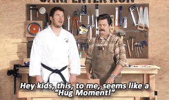 Ron and Andy + Hugs