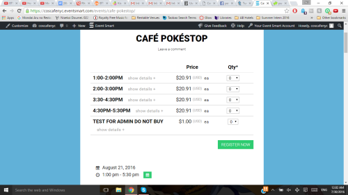 Ready to GO?Tickets are up for Café PokéStop! Check out the ticket link here to buy! We are consider