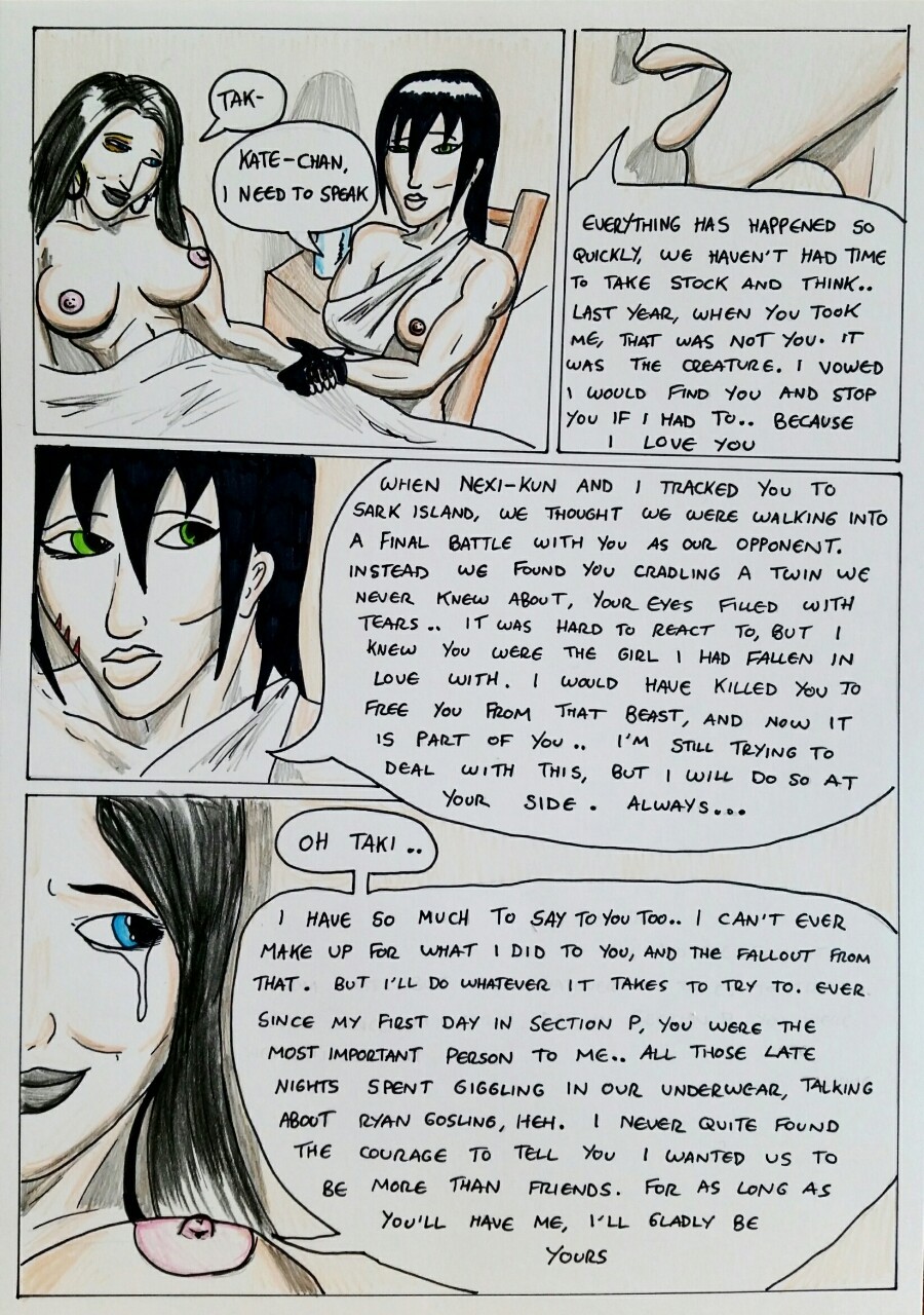 Kate Five vs Symbiote comic Page 141  Kate and Taki have THE TALK  The Fortress of