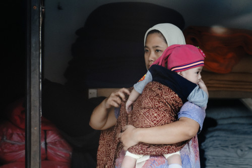 Woman and child. Bandung, Indonesia