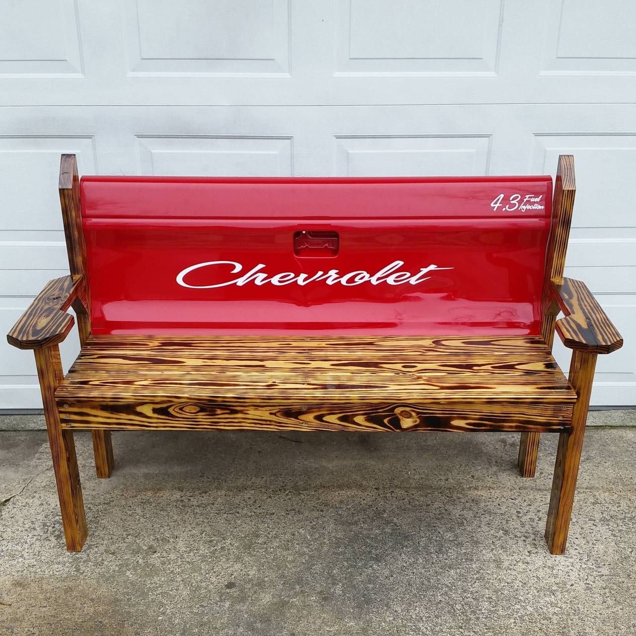 stunningpicture:  I turned the tailgate of my first truck into a bench 