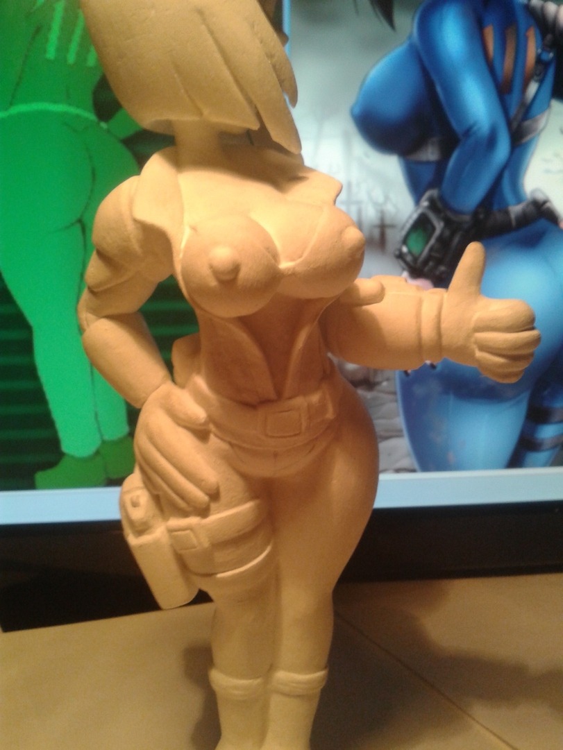 grimphantom2:  therealshadman:  THIS GUYmade a nice wood carving of my Vault Meat