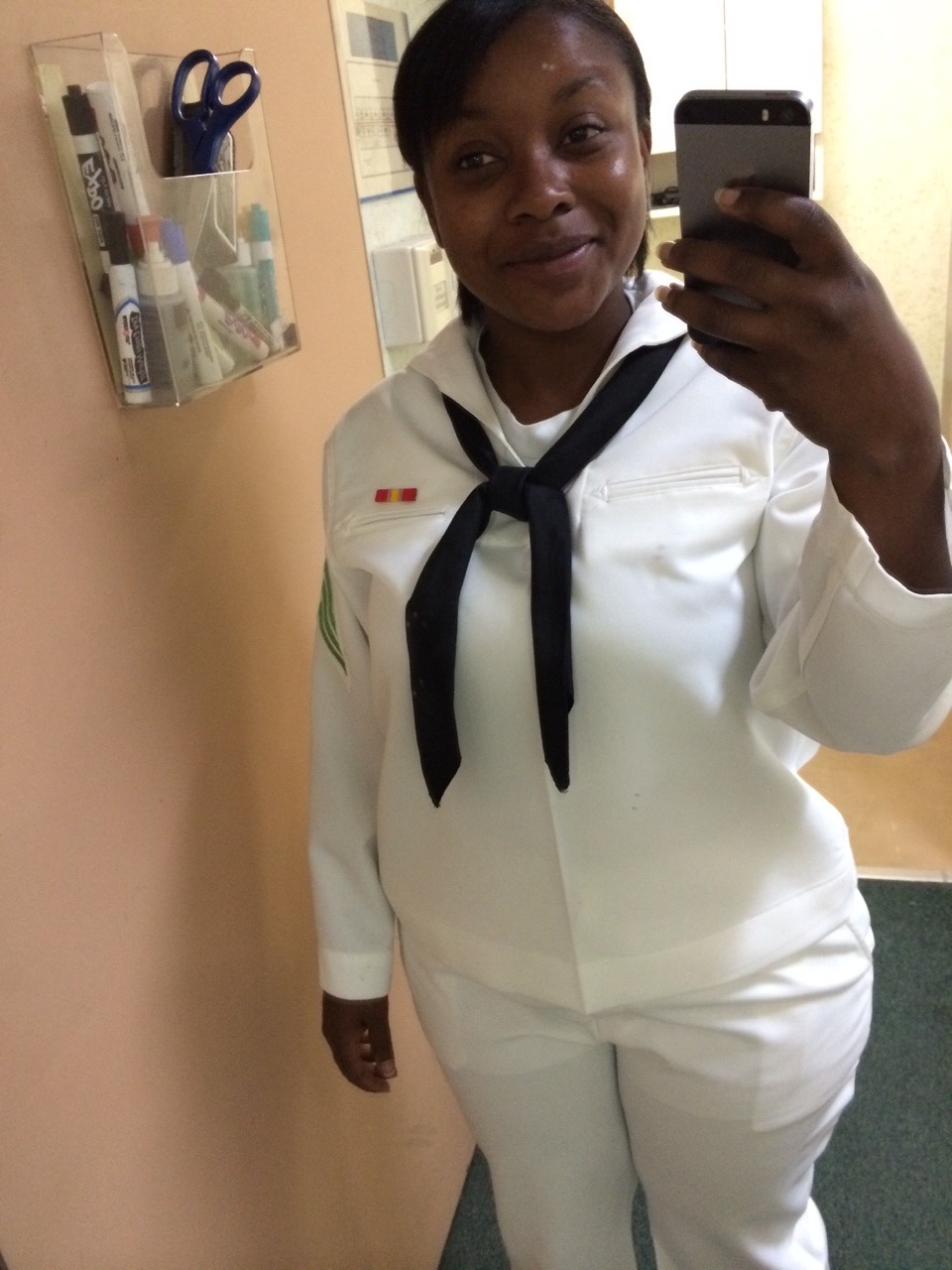 deshawn-major:  Felt good today in my dress whites