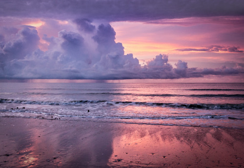 hueandeyephotography:Storm Clouds Over the Sea at Sunrise, Botany Bay Preserve, Edisto Island, SC© D