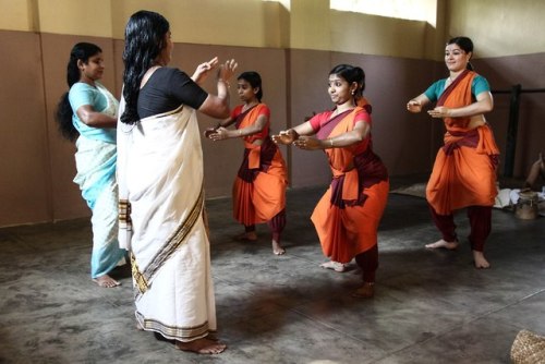 Dancing class, Kalamandalam, Kerala