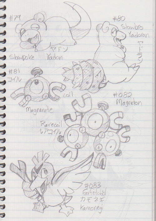 Pokemon Notebook #069-#103 #001-#026#027-#068