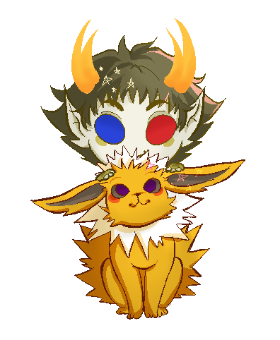 steamshade: A few pixels of the main characters (ancestors) from my new Pokestuck AU~