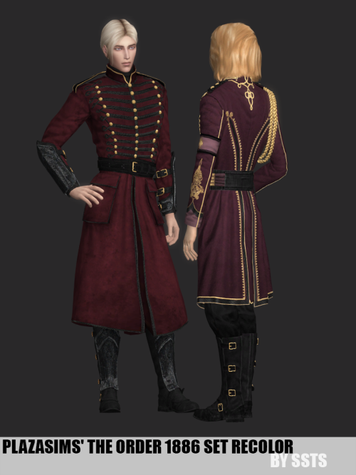 strangestorytellersims: PLAZASIMS’ THE ORDER 1886 SET RECOLOR by SSTS Teen to ElderFullbodyEveryday,