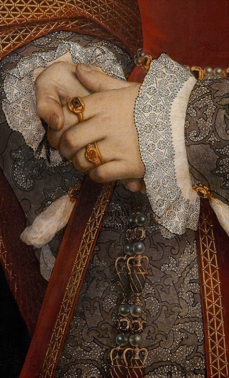 Jane Seymour (details, 1536) Hans Holbein the Younger