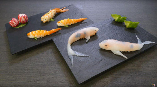 boopymooplier:boredpanda:Sushi That Looks Like Real-Life Swimming Koi In A Few Simple StepsThis is… 