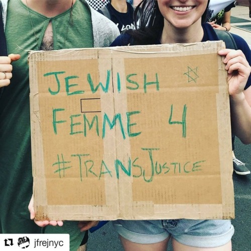 #Repost @jfrejnyc (@get_repost)・・・Jewish femmes for #TransJustice at today’s #TransDayOfAction. #TDO